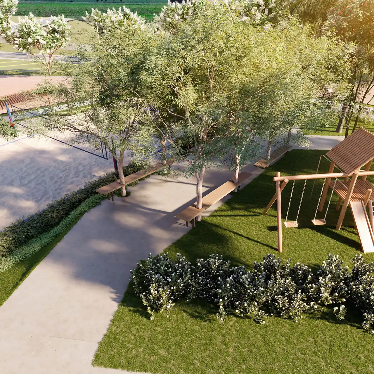 Quadra de beach tennis